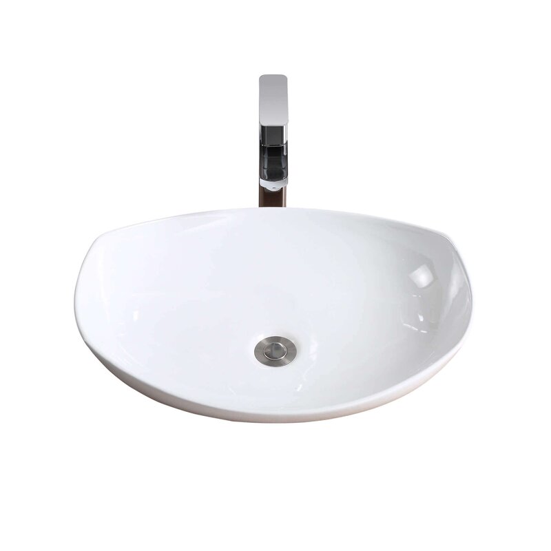 Fine Fixtures Vitreous China Oval Vessel Bathroom Sink And Reviews Wayfair 1158